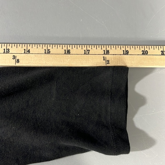 Rafaella black long sleeve studded top women’s size L - Picture 5 of 7